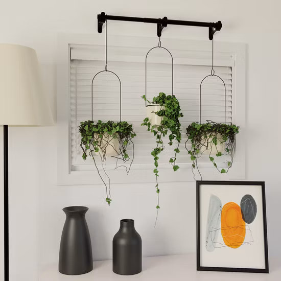 家の装飾用のモランディカラーセラミックの吊り下げ花瓶